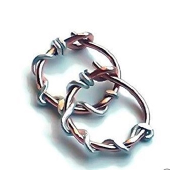 $732 14k Rose Gold 10mm Hoop Earrings - Picture 2 of 10